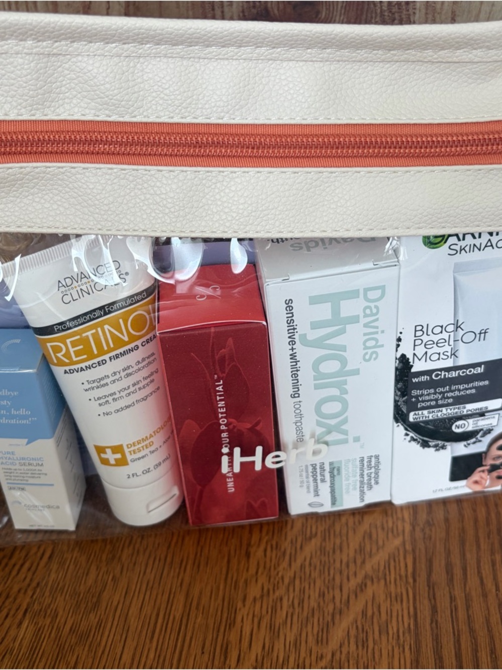6 Skincare Products in a bag